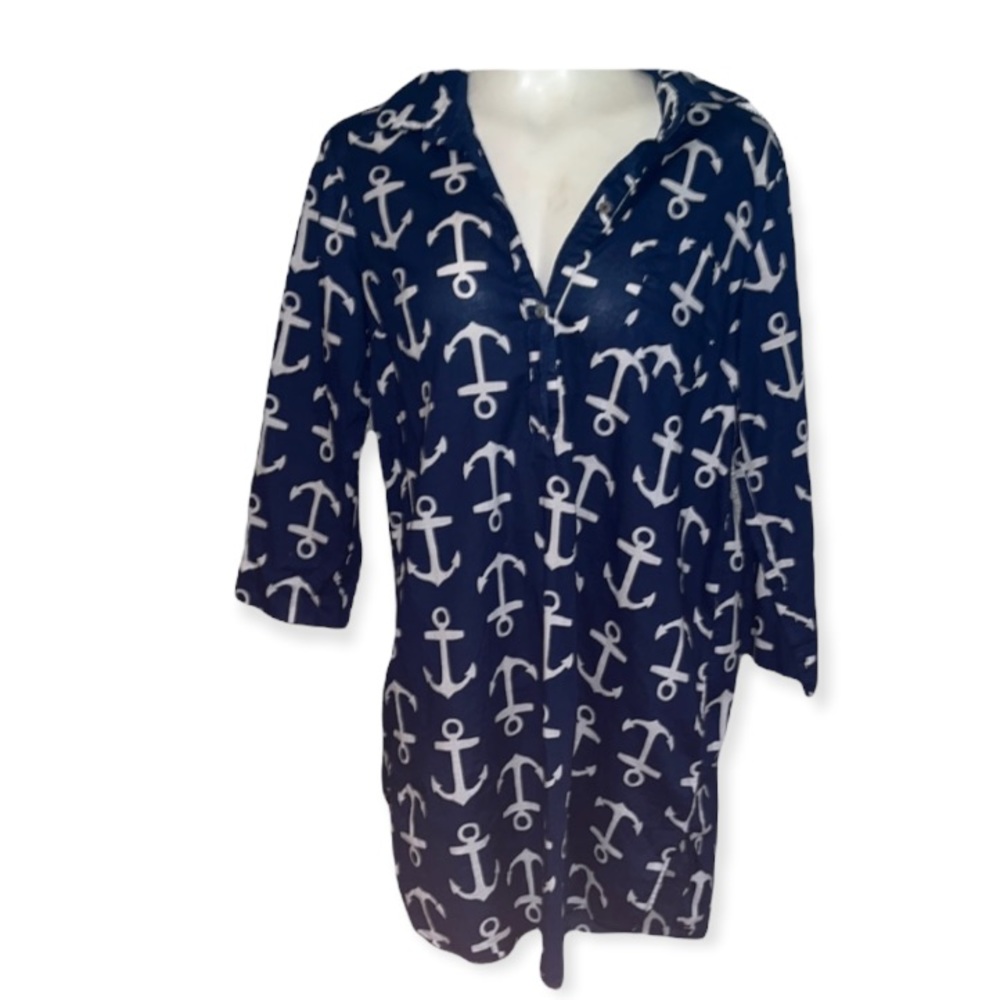 Mudpie anchor shirt size large super cute